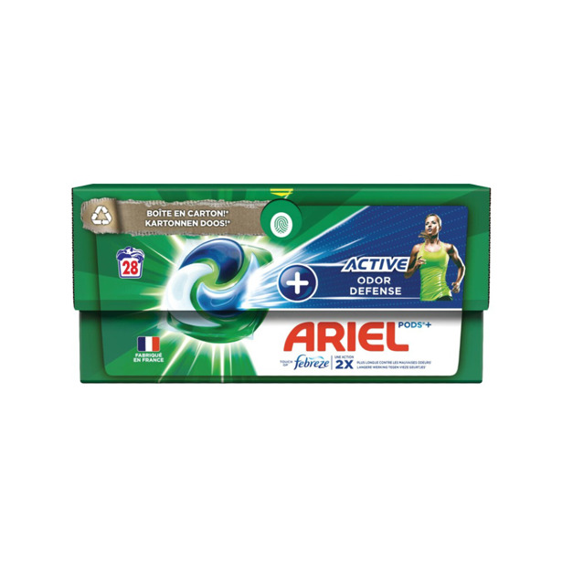 Ariel - All in 1 Pods +Active Odor Defense (4 x 28 pods)