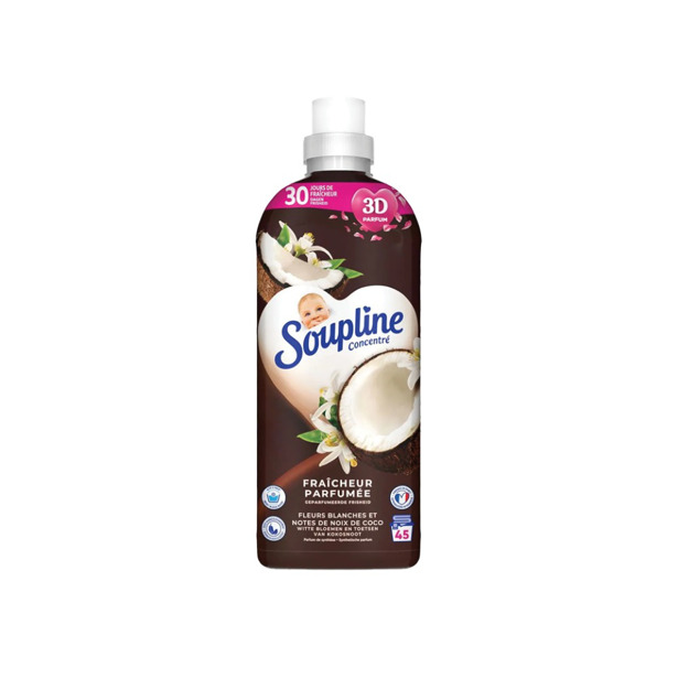 Soupline - Geconcentreerde Wasverzachter Witte Bloemen & Kokos (3 x 950ml)