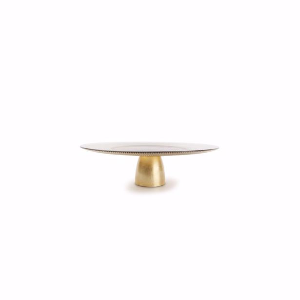 S|P Collection Taartplateau 33xH10cm gold Glint.