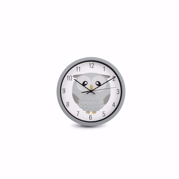 Wandklok 25cm Kids Owl