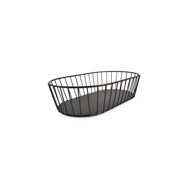 Bonbistro Draadmand 29x16xH7cm zwart Cesta