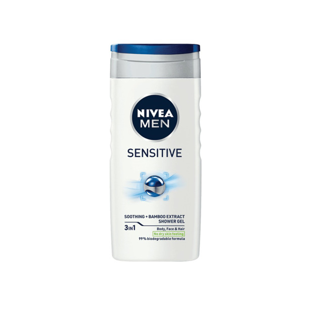 Nivea - Men Sensitive 3in1 Body Face & Hair (6 x 250ml)