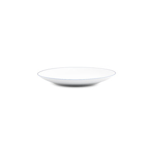 BonBistro Plat bord 26,5cm coupe blue rim Basic White (Set van 6) 5410595760657