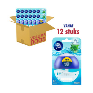 Ambi Pur Toiletblok 5in1 Fresh Water & Mint (12 x 55ml) 8435495816355