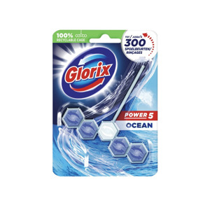 Glorix WC-blokjes Power 5 Ocean (9 x 55gr) 8720181136658