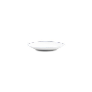 BonBistro Plat bord 20,5cm coupe blue rim Basic White (Set van 6) 5410595760633