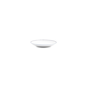 BonBistro Schotel 14,5cm blue rim Basic White (Set van 6) 5410595760718