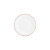 BonBistro - Plat bord 27cm burgundy rim Basic White (Set van 6)